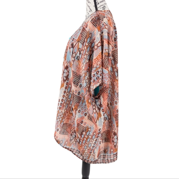 GS💥 Mileage Women's Size Large Multicolor Southwest Boho Swimsuit Coverup - Picture 3 of 8